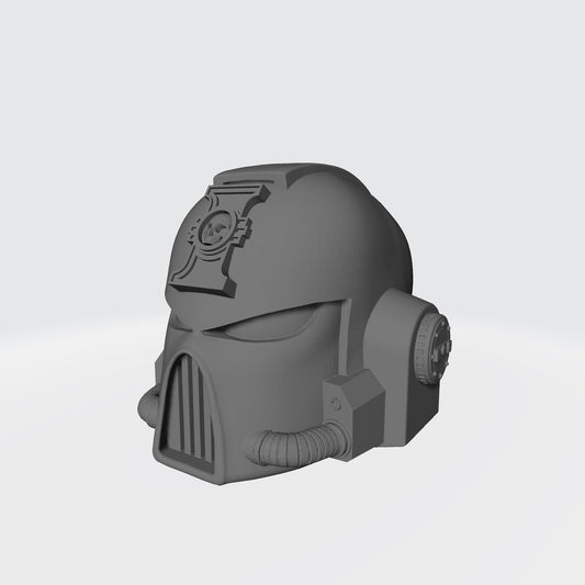 Deathwatch Mark VII Helmet with Inquisition Icon for McFarlane Toys Space Marine Action Figures (Copy)