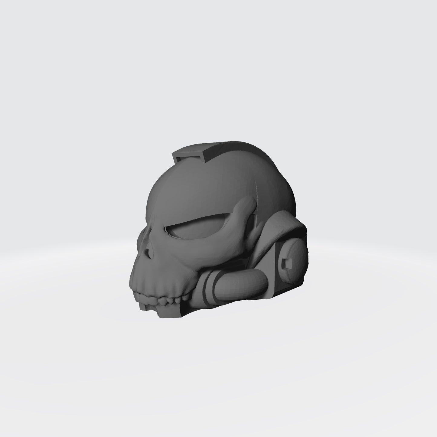 Night Lords Legion Skull Helmet compatible with McFarlane Toys Space Marines Left Angle