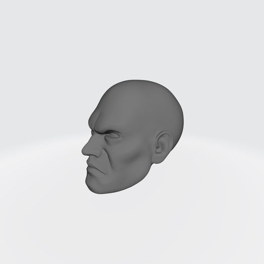 Battle Brother Bald Head for McFarlane Toys Space Marine Action Figures