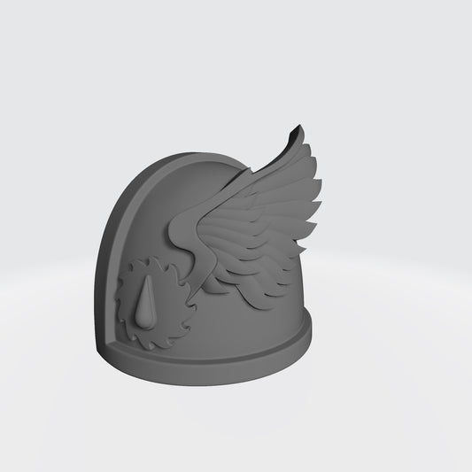 Flesh Tearers Chapter MKIV Shoulder Pad for McFarlane Toys Space Marine 7inch Action Figures 3DPrinted