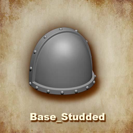 Customize your McFarlane Toys Space Mariine Shoulder Pad with the Base Studded MKVII - Gen: 7 Variant