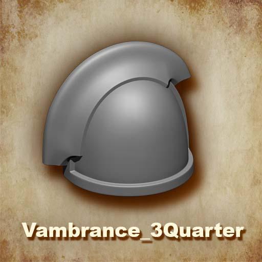 Customize your McFarlane Toys Space Mariine Shoulder Pad with the MKIII Ver 01 Shoulder Pad Gen: 3 Pauldron 3 Quarter Vambrance Left Shoulder Variant