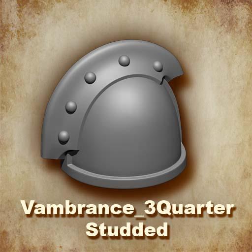 Customize your McFarlane Toys Space Mariine Shoulder Pad with the MKIII Ver 01 Shoulder Pad Gen: 3 Pauldron 3 Quarter Studded Sword Breaker Left Shoulder Variant