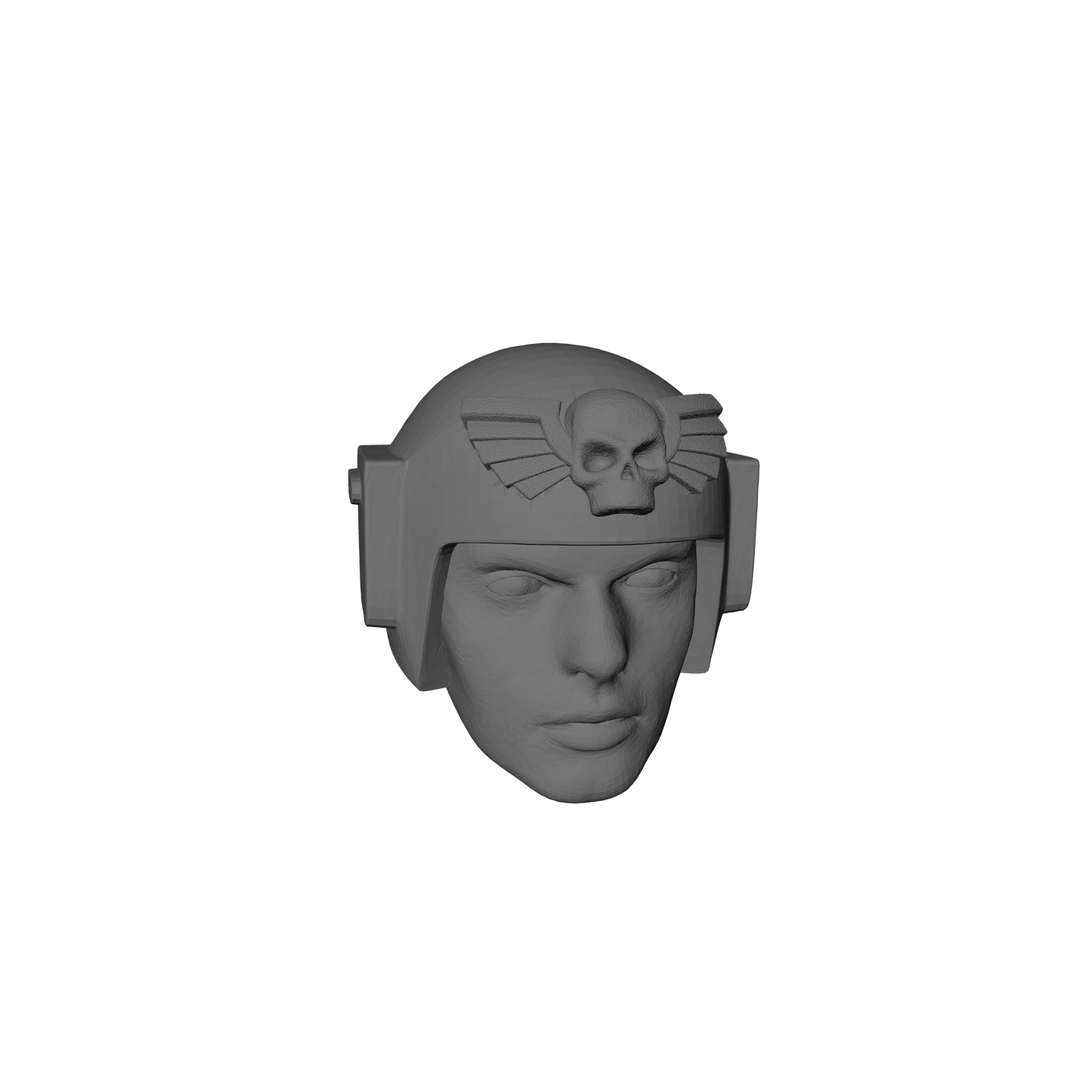 Imperial Guardsman Battle Helm with Skull Wings Head Swap for G.I. Joe Classified Action Figures 6-inch (1/12th)