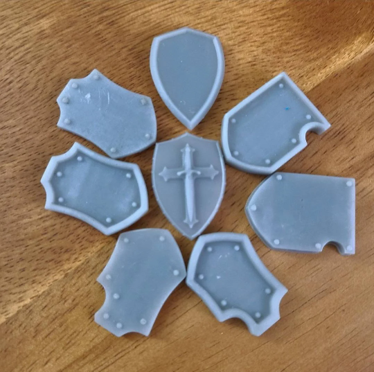 Custom Designed Shoulder Pad Heraldry for McFarlane Toys Space Marines compatible with 1:12 Scale Action Figures Custom Pauldron Parts