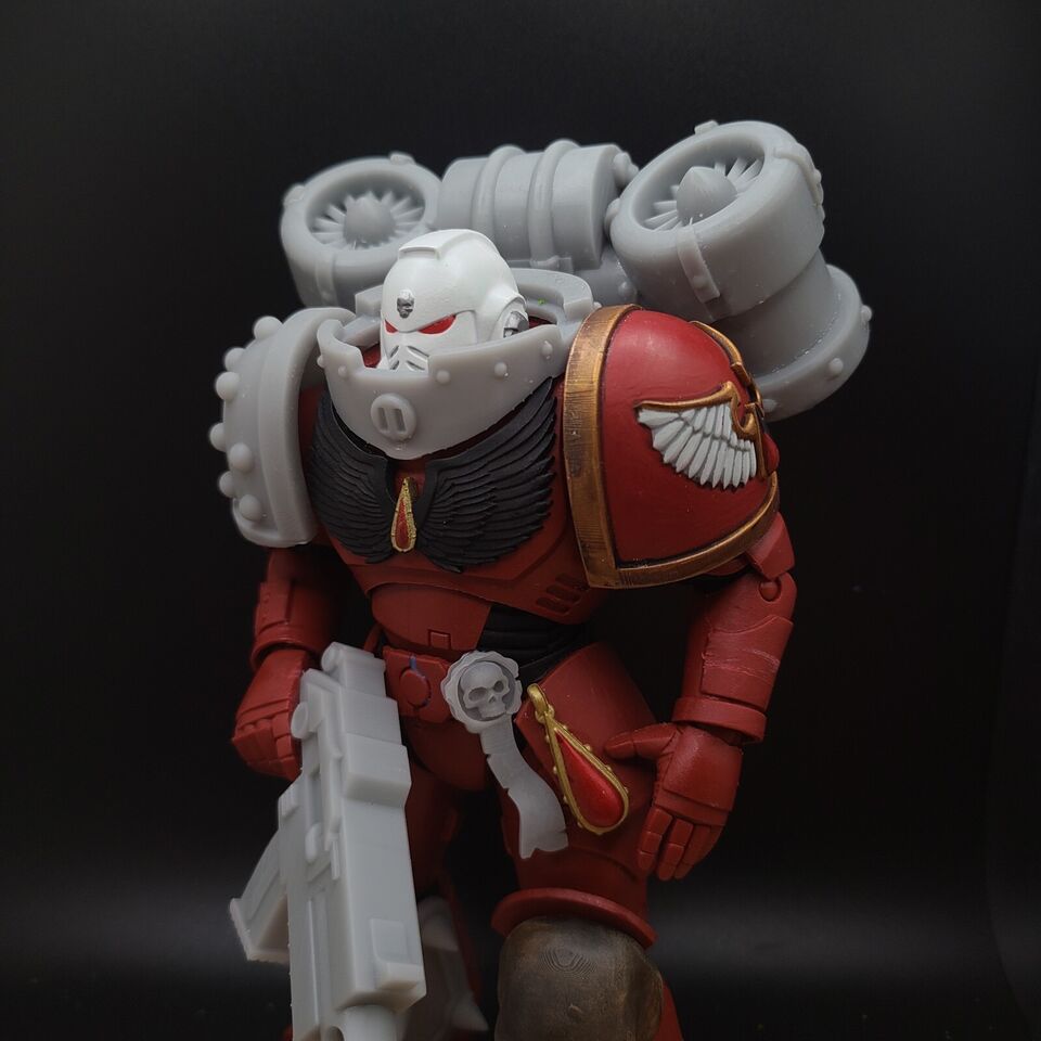 Blood Angels McFarlane Toys 1:12th Scale Action Figure Wearing a Mark III Jump Pack