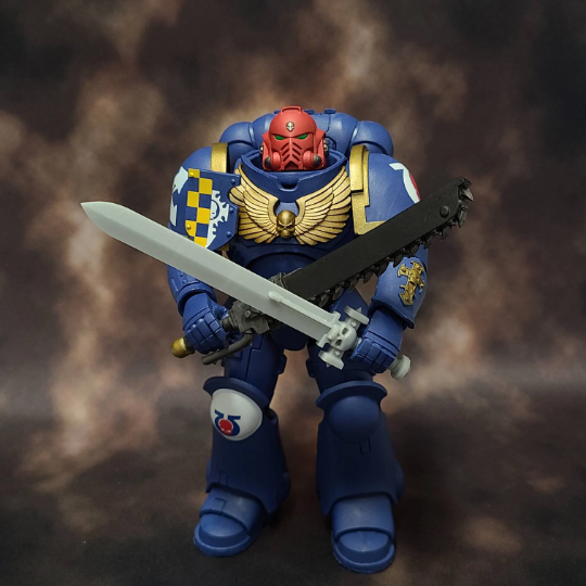 Indomitus Power Sword 128mm for McFarlane Toys Loyalist Marine Action Figures Custom 1:12th Scale Part
