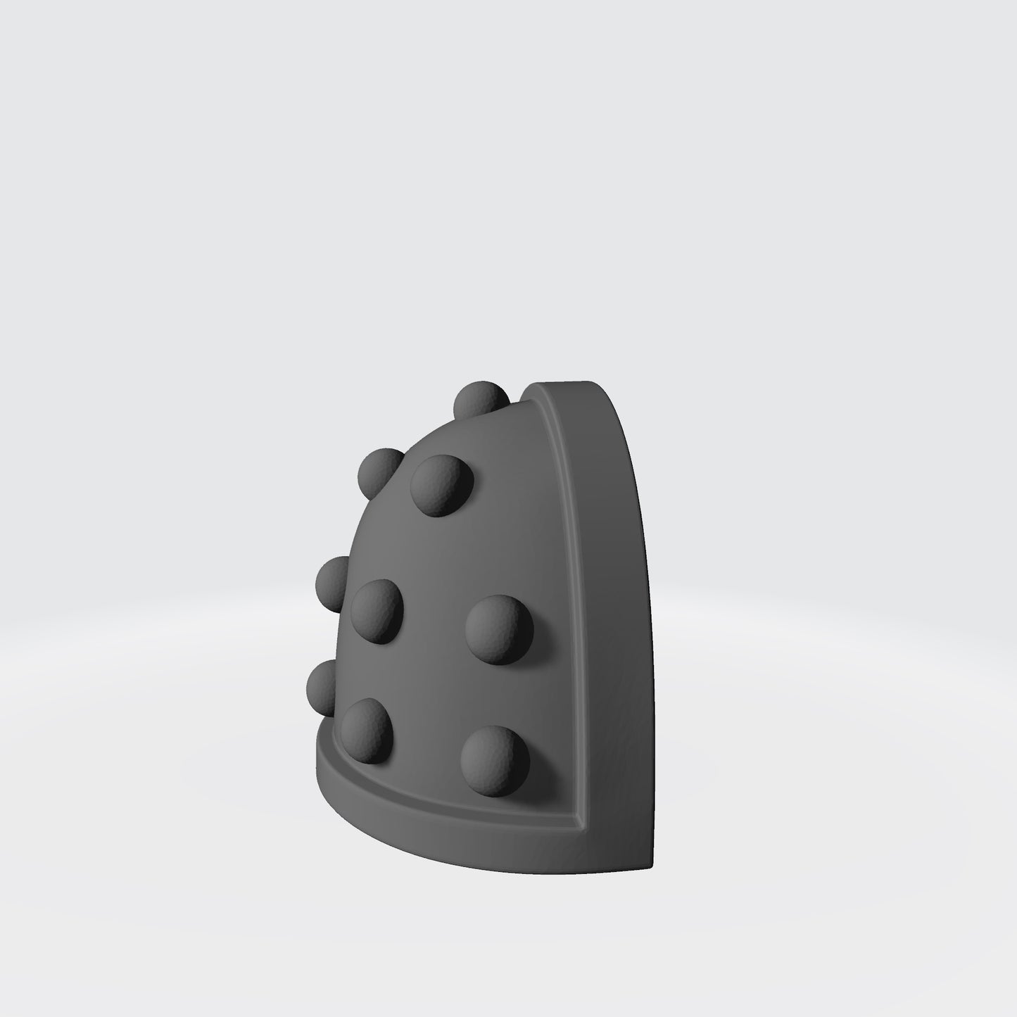Left Angle of the MKIV Shoulder Pad with Molecular Bonding Studs for McFarlane Toys Marines