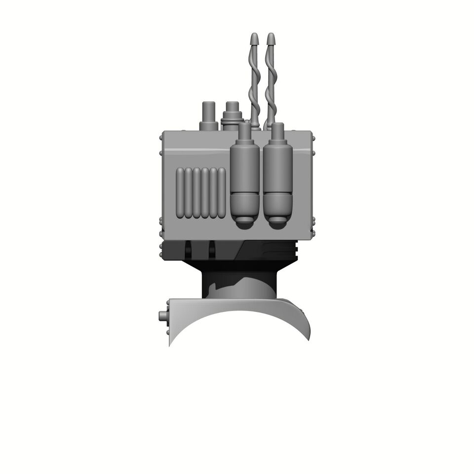Left Side of the Backpack Comms Sensor Array Compatible with McFarlane Toys 1:12th Scale Action Figures designed