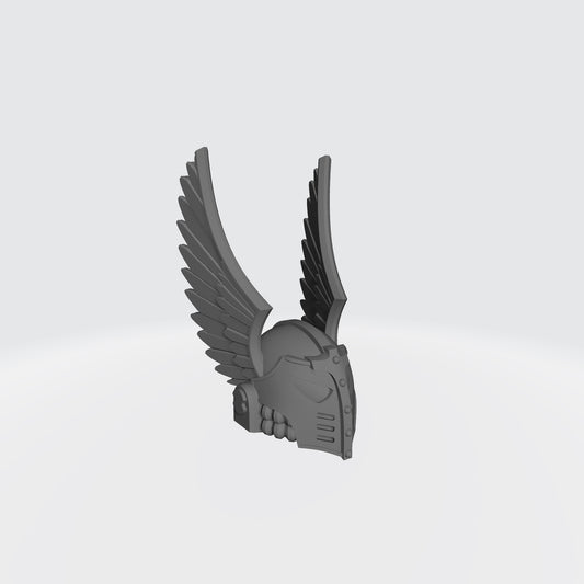 Fantasy World Games McFarlane Toys Dark Angels 30k Winged Space Marine Helmet Front