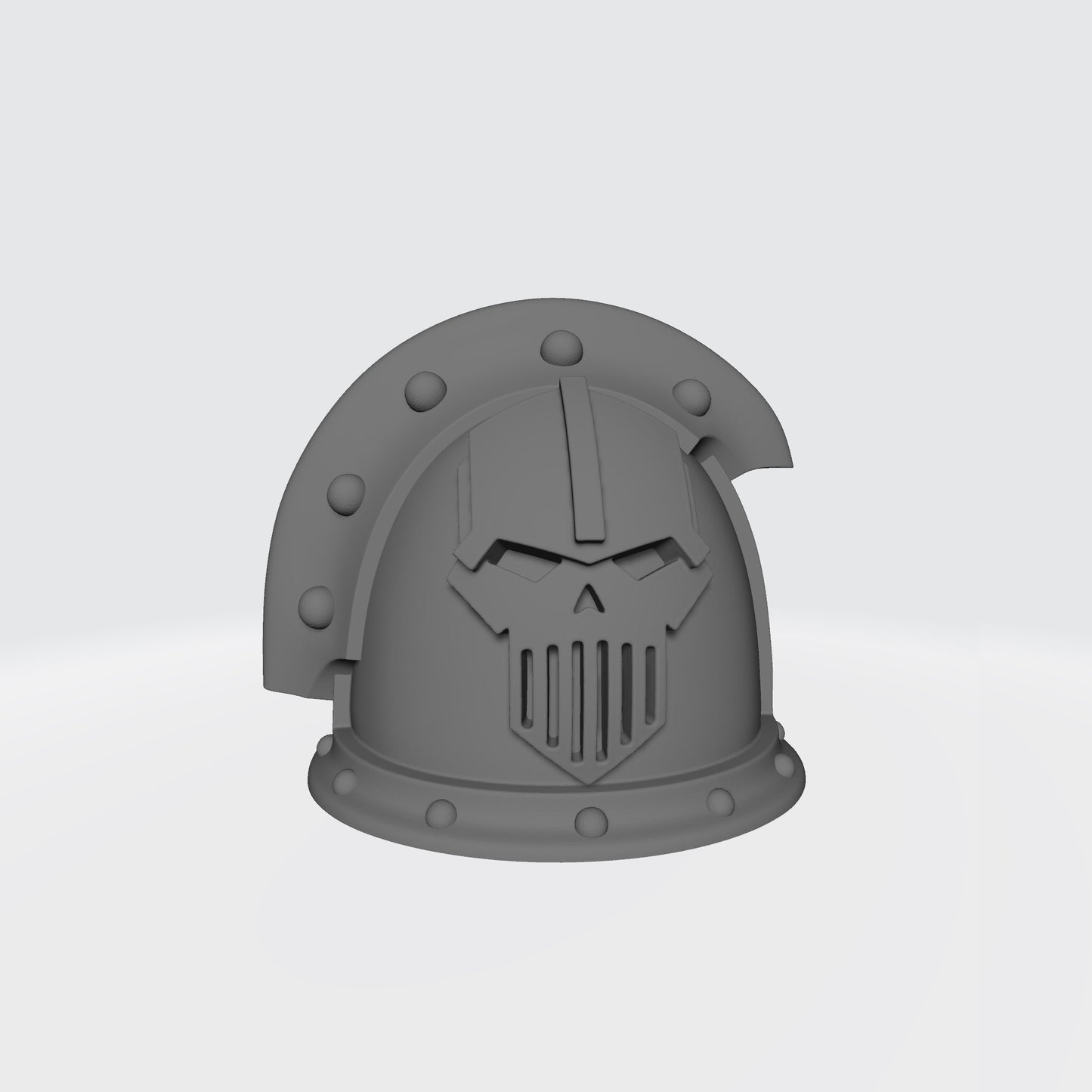Iron Legion MKIII Shoulder Pad Gen: 3 Pauldron with 3 Quarter Ridge Double Rivets Left Shoulder Compatible with McFarlane Toys 1:12th Scale