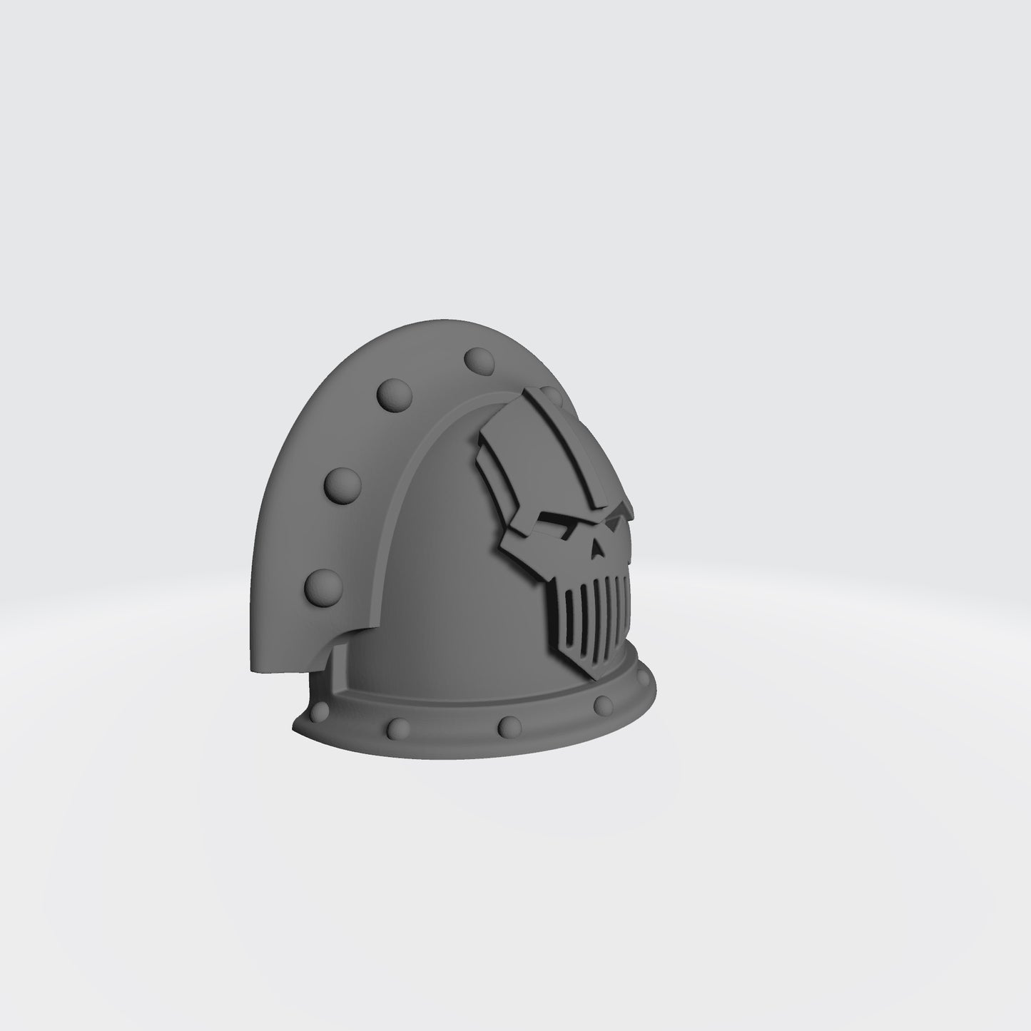 Iron Legion MKIII Shoulder Pad Gen: 3 Pauldron with 3 Quarter Ridge Double Rivets Left Shoulder Compatible with McFarlane Toys 1:12th Scale