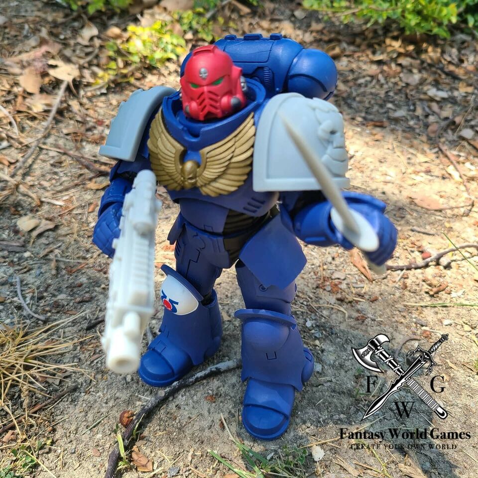 McFarlane Toys Shoulder Pad MKIV Retributors Chapter on an Ultramarine Action Figure