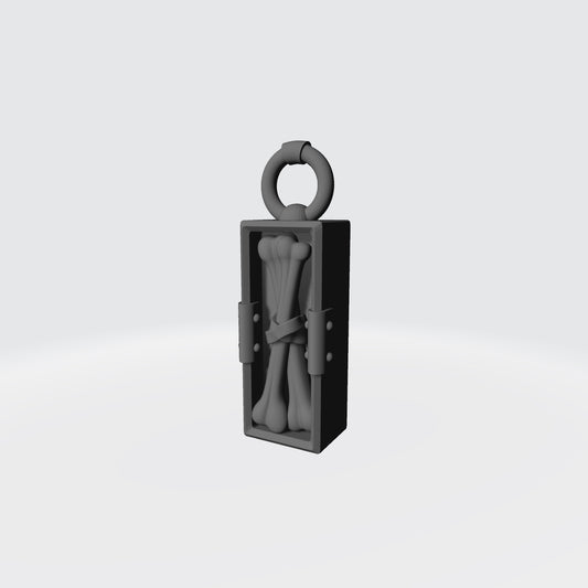 Custom Talisman Two Bones Compatible with McFarlane Toys Space Marine Action Figures Left Angle