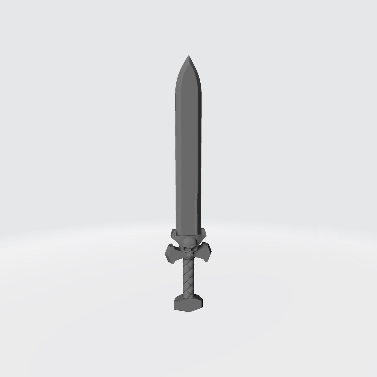 Ultramarine Captains Gladius - Power Sword with Skull Compatible with McFarlane Toys Space Marine Action Figures