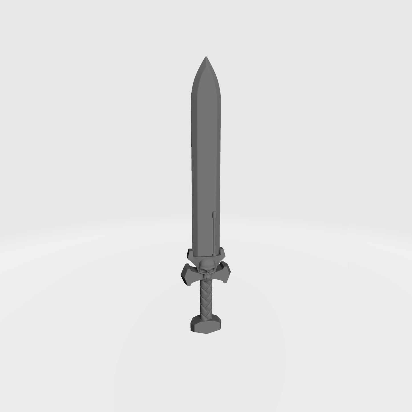 Captains Gladius - Power Sword with Skull Compatible with McFarlane Toys Space Marine Action Figures by Fantasy World Games