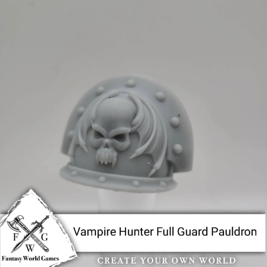 Night Terrors Legion MKIII Shoulder Pad Full Sword Breaker Studded Double Rivets compatible with McFarlane Toys Space Marines