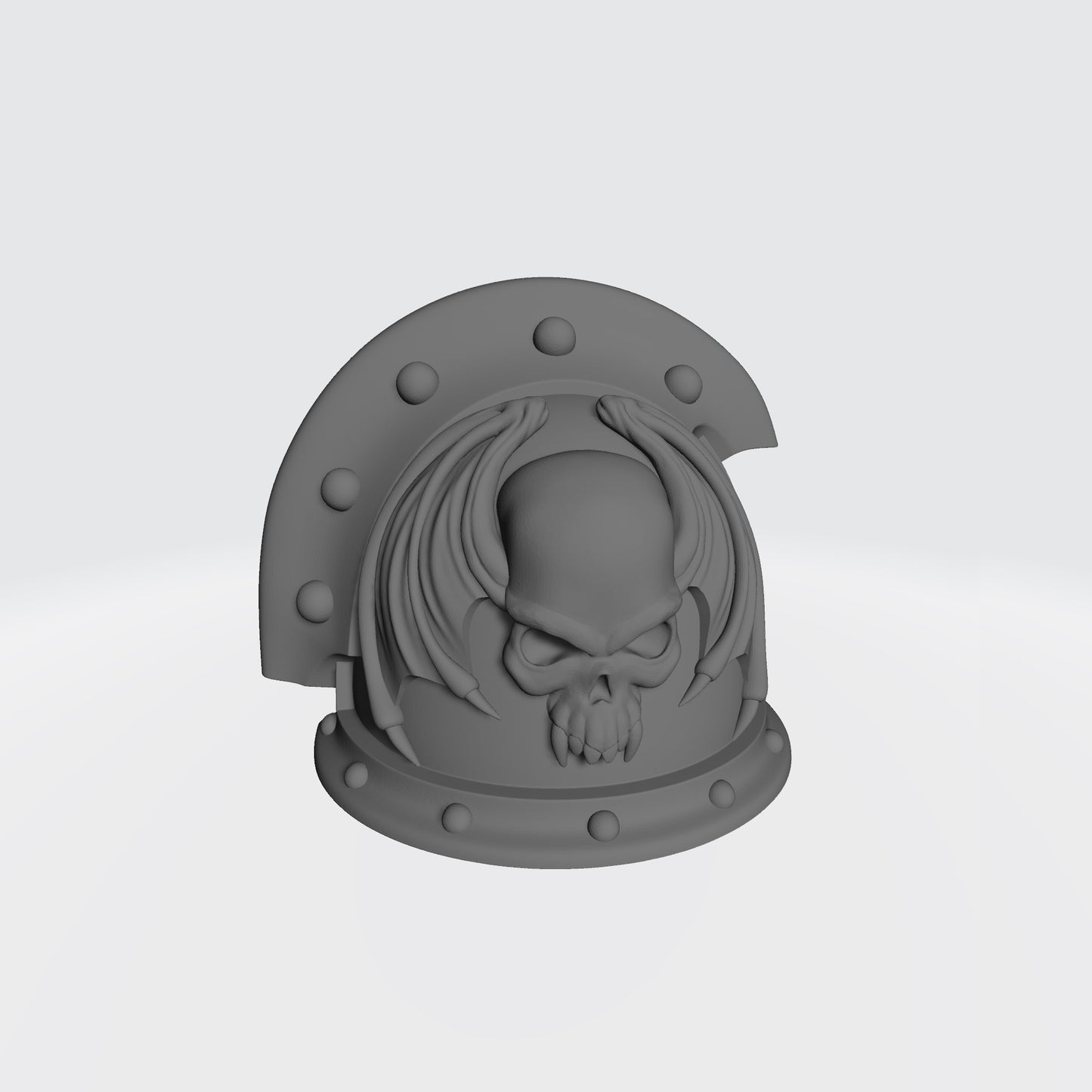 Night Lords Legion MKIII Shoulder Pad 3 Quarter Ridge Double Rivets Left Shoulder Compatible with McFarlane Toys 1:12th Scale Designed by Fantasy World Games