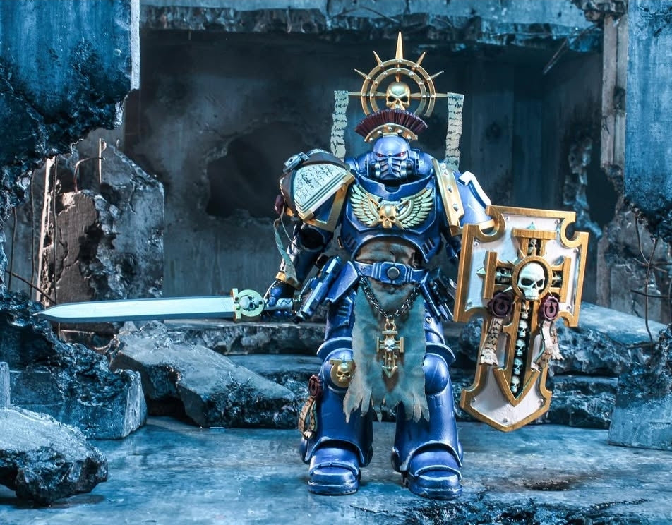 Indomitus Power Sword 128mm for McFarlane Toys Loyalist Marine Action Figures Custom 1:12th Scale Part