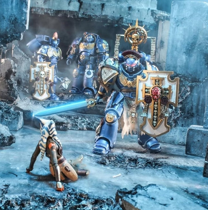 Indomitus Power Sword 128mm for McFarlane Toys Loyalist Marine Action Figures Custom 1:12th Scale Part