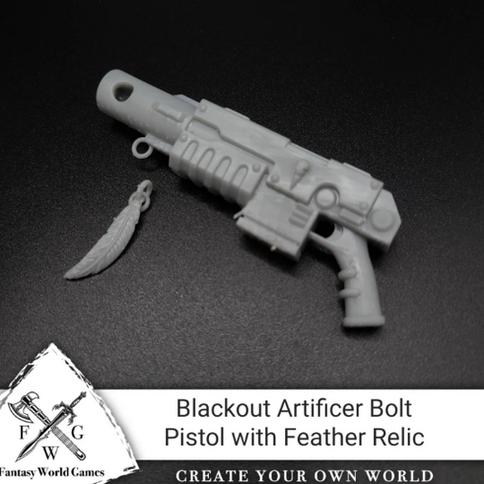Raven Guard Blackout Artificer Bolt Pistol for McFarlane Toys Space Marines