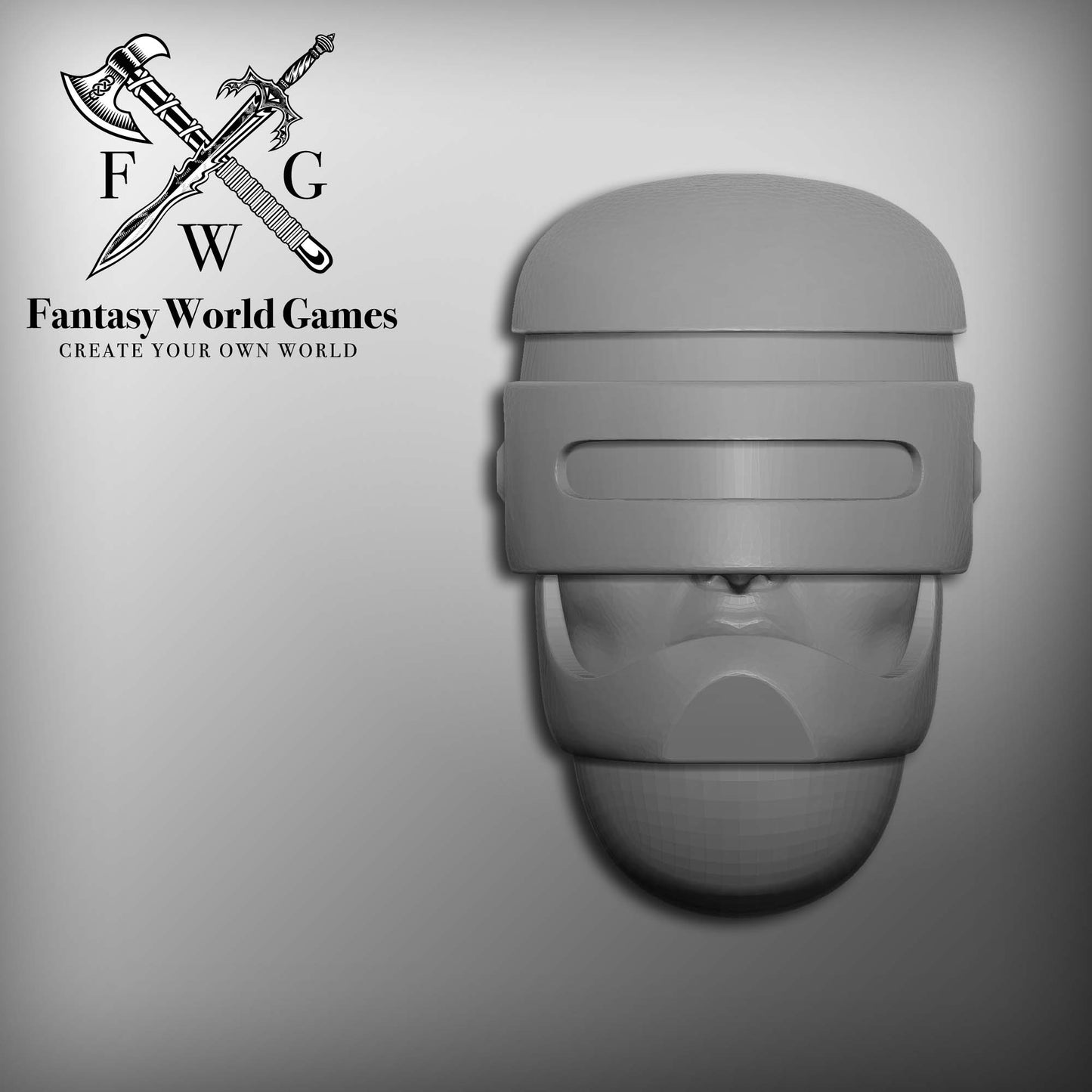 10x RoboCop Helmets for Grimdark Loyalist Marine Miniatures