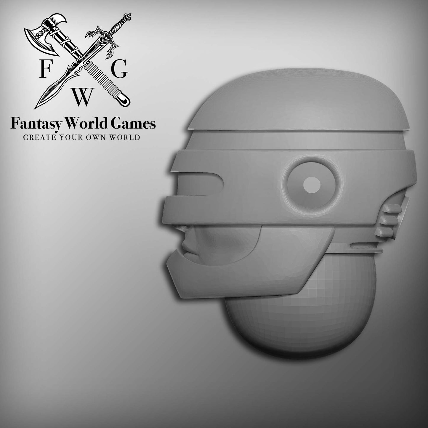 10x RoboCop Helmets for Grimdark Loyalist Marine Miniatures