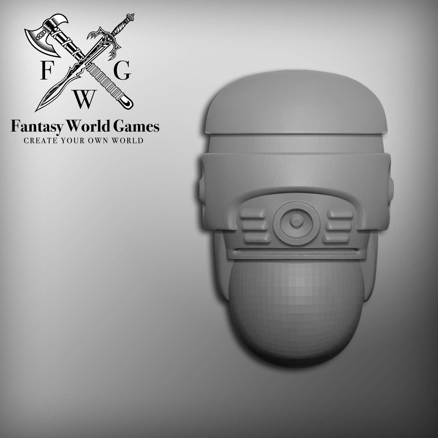 10x RoboCop Helmets for Grimdark Loyalist Marine Miniatures
