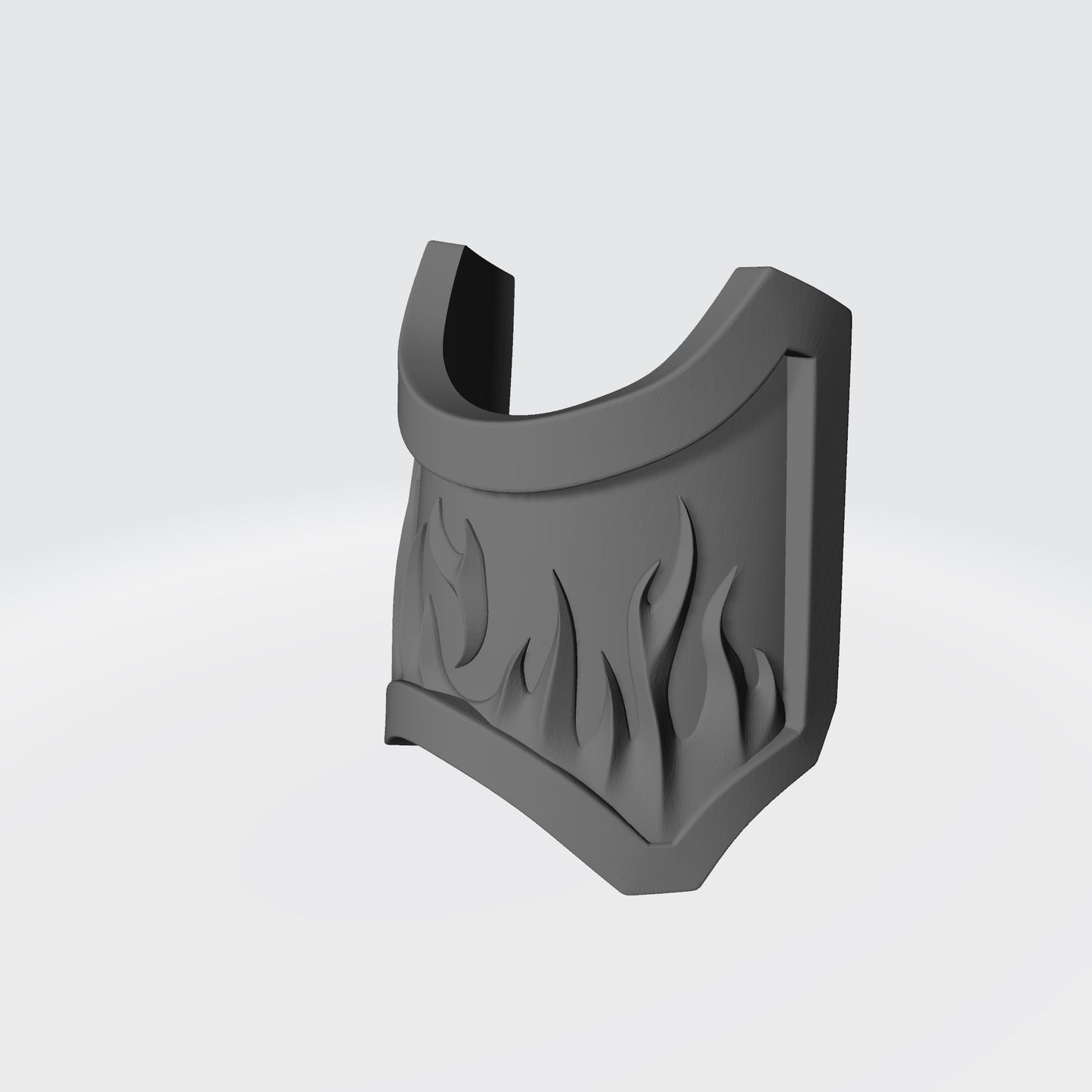 Custom Salamander Chapter Shin Guard with Flames Compatible with McFarlane Toys Space Marines