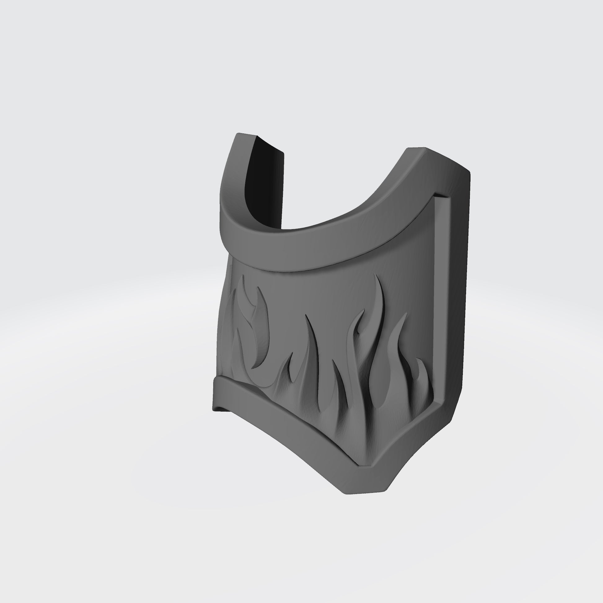 Custom Salamander Chapter Shin Guard with Flames Compatible with McFarlane Toys Space Marines