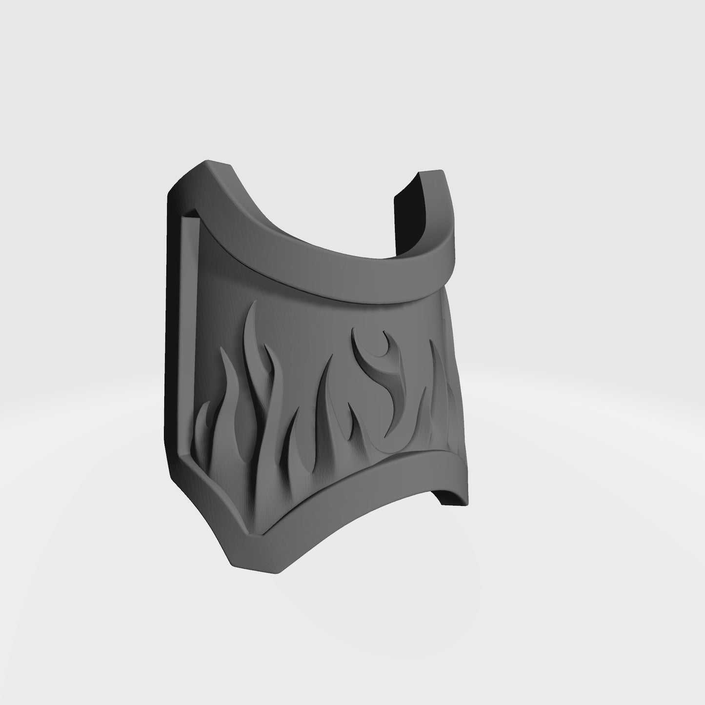Salamander Chapter Shin Guard with Flames Compatible with McFarlane Toys Space Marines