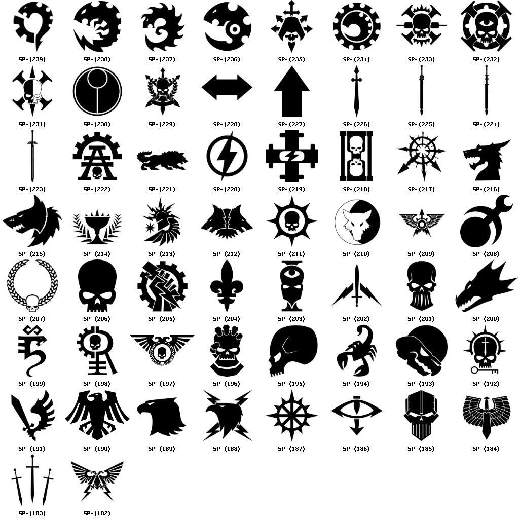 Customize your McFarlane Toys Space Mariine Shoulder Pad with the Fantasy World Games Upgrade Kit 01