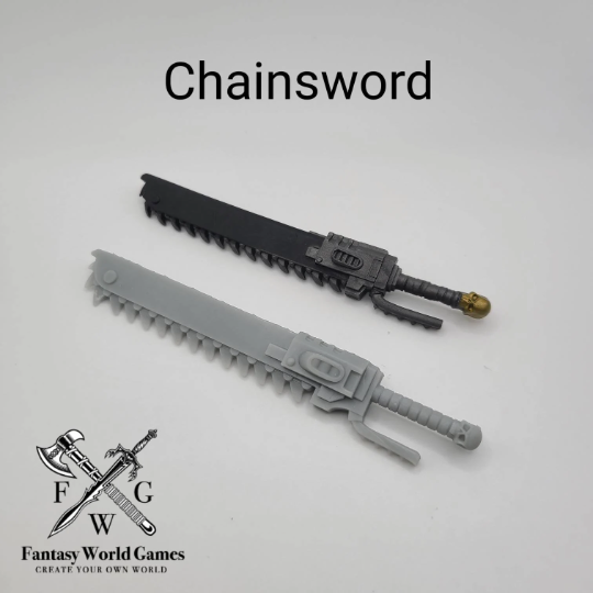 Space Marine Chainsword 130mm for McFarlane Toys Action Figures