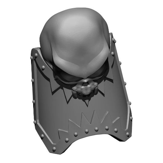 World Devourer Legions Shin Guard with Large Skull for McFarlane Toys Grimdark Marine Action Figures Custom 1:12th Scale Parts