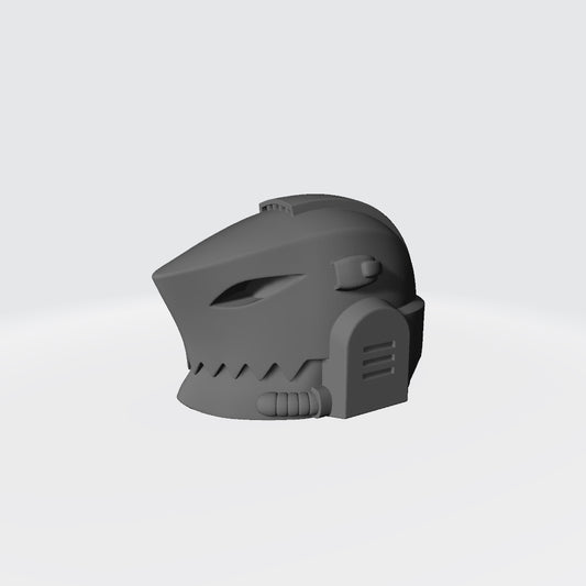 Abyssal Shark Warrior Order resin helmet head swap accessory compatible with McFarlane 7-inch armored action figures