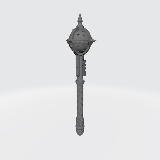 Battle Priests Warrior Order Energy Mace compatible with McFarlane Toys 7-inch armored action figures custom resin close combat weapon
