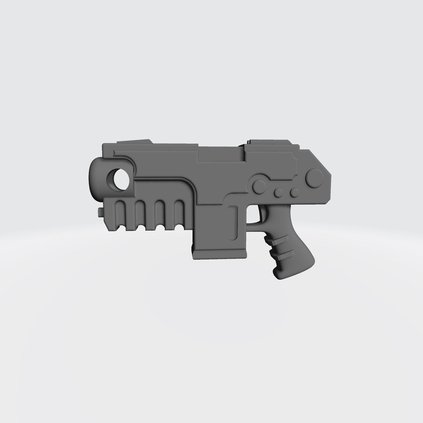 Heavy Strike Pistol custom resin weapon compatible with McFarlane Toys 7-inch armored action figures