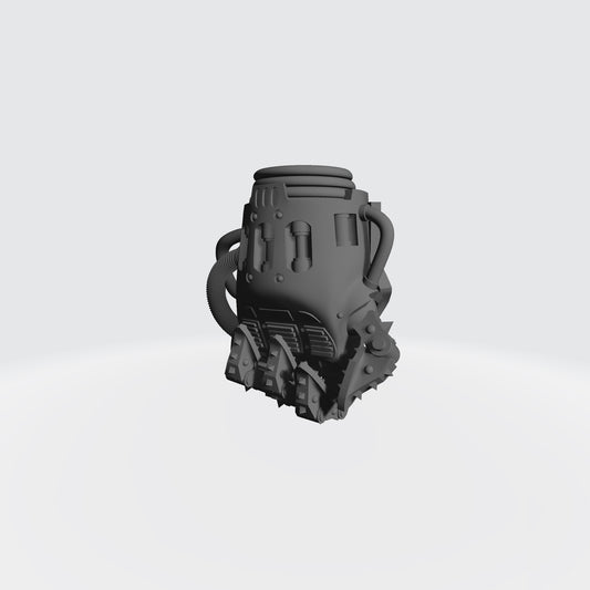 Mech Hands Armored Left Hand Closed Gauntlet compatible with McFarlane Toys 7-inch armored action figures custom resin accessory