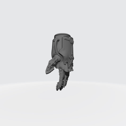 Mech Hands Master-Crafted Left Hand Open Energy Gauntlet compatible with McFarlane Toys 7-inch armored action figures custom resin accessory