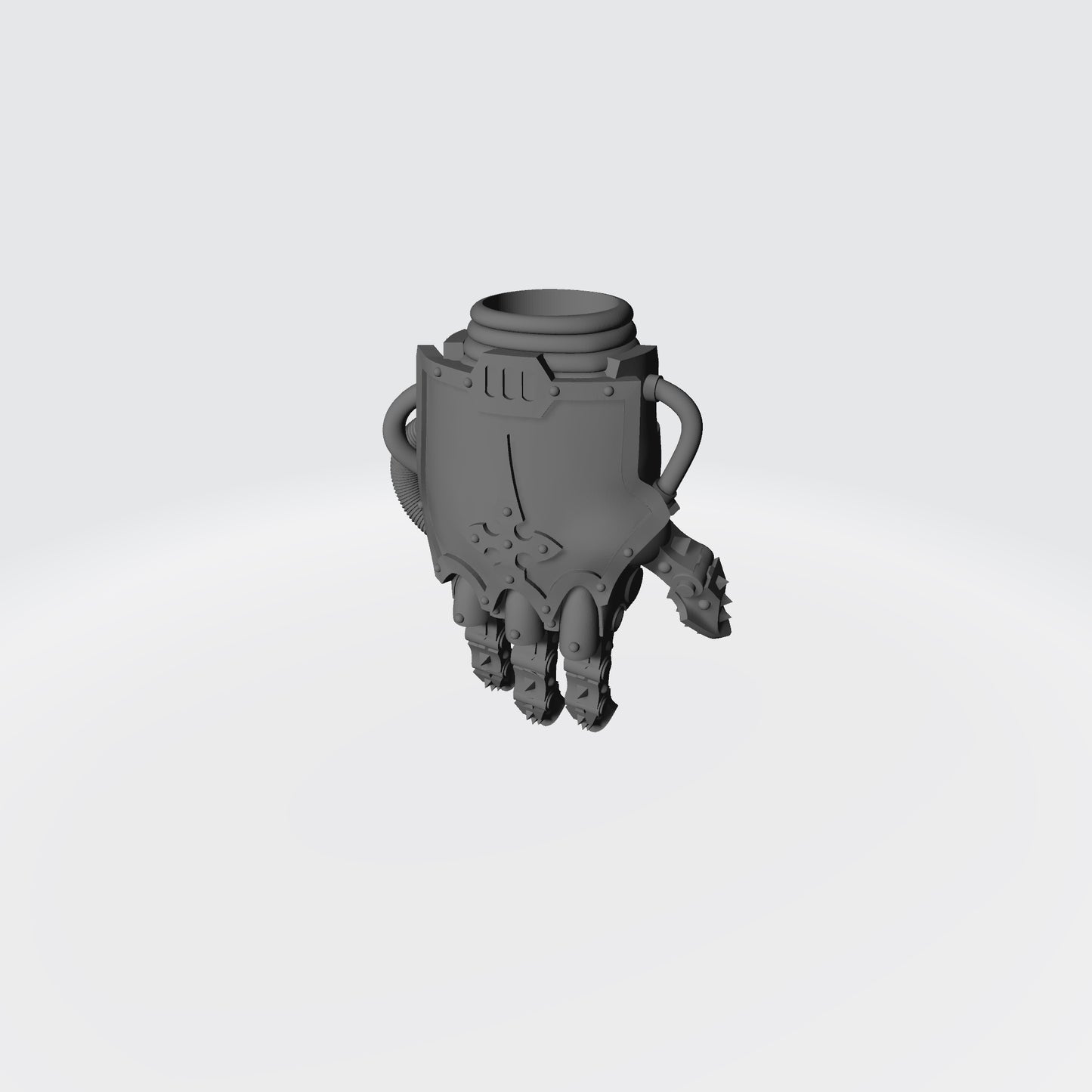 Mech Hands Master-Crafted Right Hand Open Energy Gauntlet compatible with McFarlane Toys 7-inch armored action figures custom resin accessory
