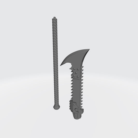 Night Terrors Warrior Order Chain Glaive V4 custom resin close combat weapon compatible with McFarlane 1:12 scale figures