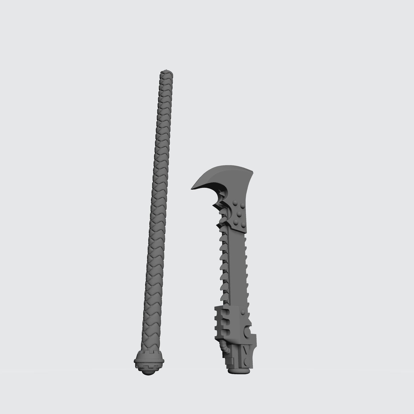 Night Terrors Warrior Order Chain Glaive V4 custom resin close combat weapon compatible with McFarlane 1:12 scale figures