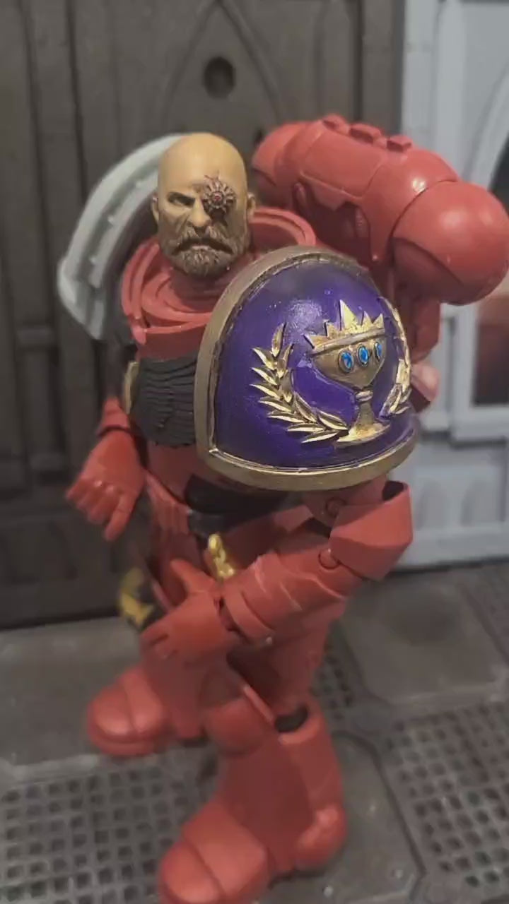 Soul Drinkers Chapter MKIV Shoulder Pad Compatible with McFarlane Toys 1:12th Scale Battle Brothers