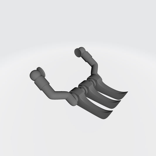 Raven Warrior Order Raven's Spurs Standard Set compatible with McFarlane Toys 7-inch armored action figures custom resin foot armor