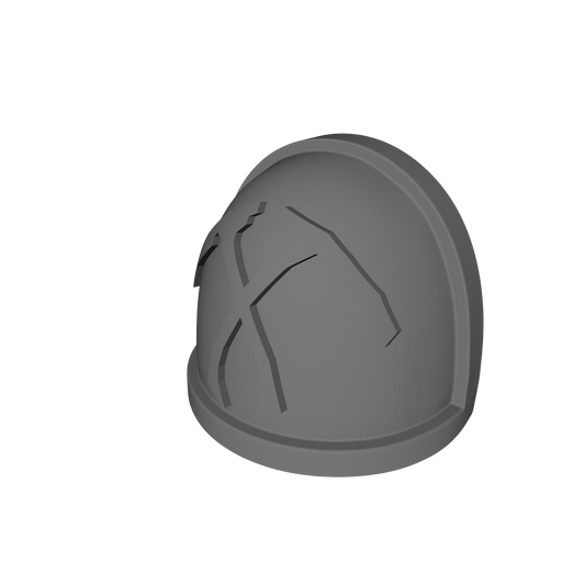 Reaper's Scythes Warrior Order Type 4 V1 custom resin shoulder pad compatible with McFarlane Toys 1:12 scale armored action figures