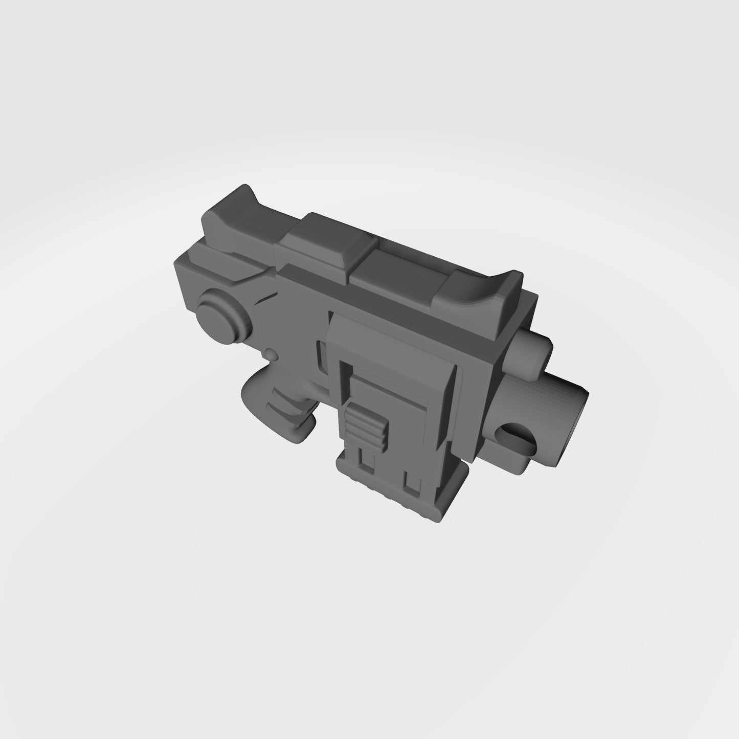 Strike Pistol Type 4 VT Pattern with Cross Emblem custom resin weapon compatible with McFarlane Toys 7-inch armored action figures