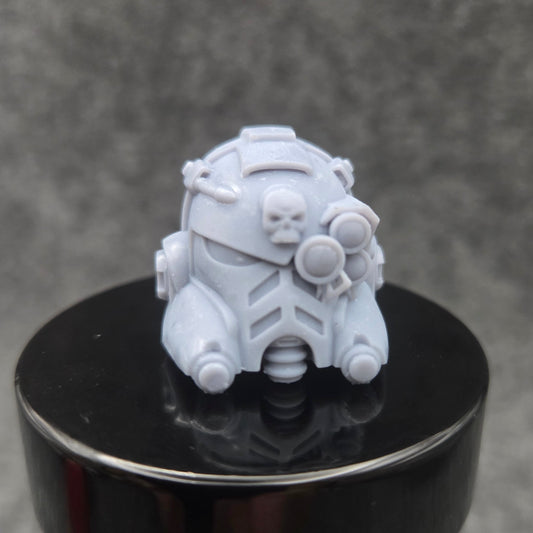 Tech Engineer Warrior Order Type 10 Helmet with Optic compatible with McFarlane Toys 1:12 scale armored action figures