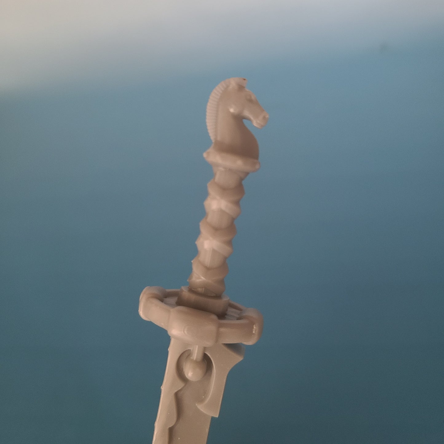 Tempest Warrior Order Mongolian Energy Sword with Horse compatible with McFarlane Toys 7-inch armored action figures custom resin weapon