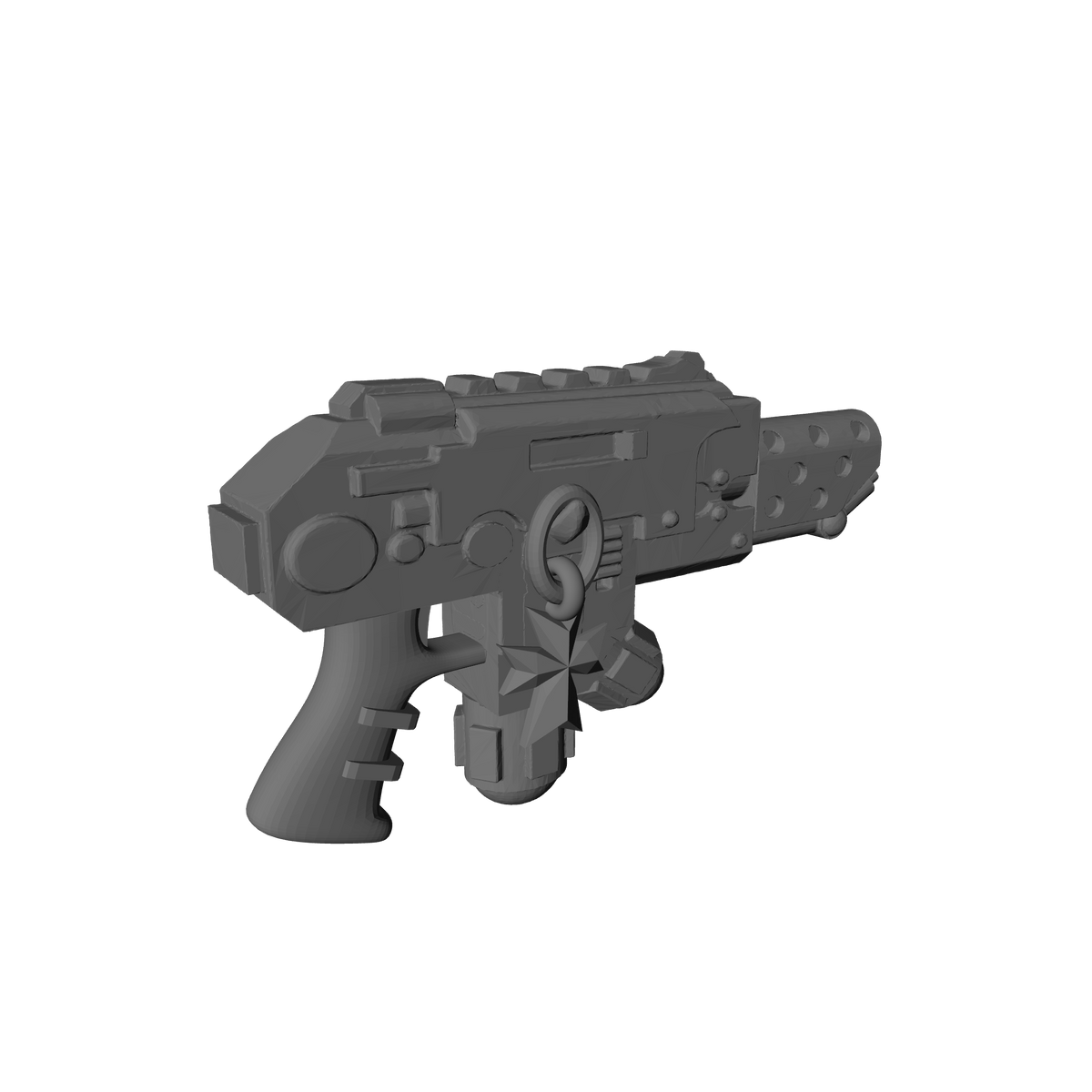 Templar Knights Warrior Order Flamer Pyre-Gun with Skull custom resin weapon compatible with McFarlane Toys 7-inch armored action figures