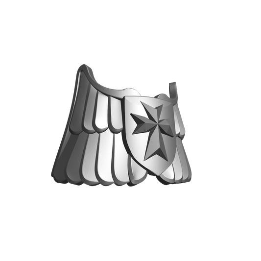 Templar Knights Warrior Order Veteran Shin Guard Decal compatible with McFarlane Toys 7-inch armored action figures custom resin shin armor upgrade